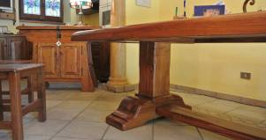 Tavolo legno castagno 4 metri e 50 cm